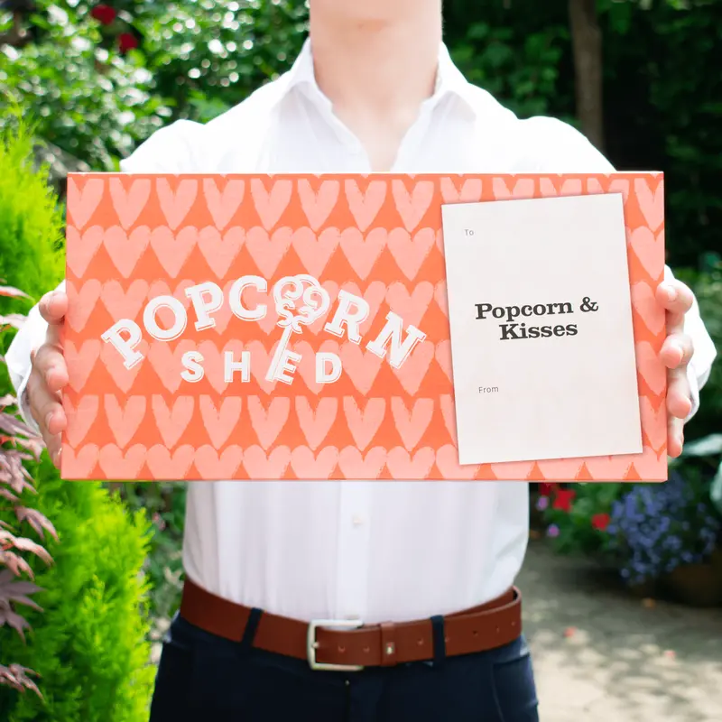 'Popcorn & Kisses' Gourmet Popcorn Letterbox Gift 3