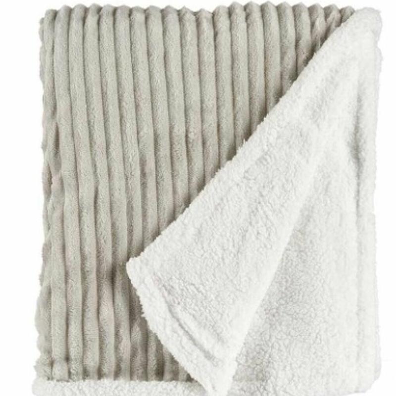 Home essentials luxury double layer throw 140x180cm blanket 2