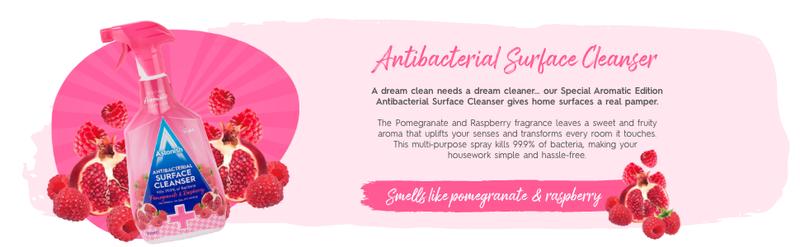 Product Introduction of Special Aromatic Edition Multi-Purpose Anti-Bacterial Surface Cleanser Spray, Pomegranate and Raspberry Scent, 750ml, Pink Household 0