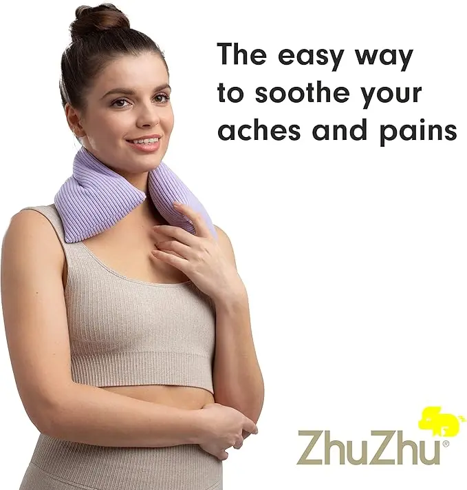 Lavender Body Wrap - Microwavable Wheat Bag - Microwave Heat Pad Soothing Hot Pack - Lilac Fleece 8