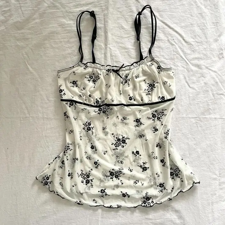 Y2K Women's Suspenders Vintage 2000s Harajuku Cute Summer New Streetwear Chic Aesthetic Rock Gothic Sexy Punk Tank Top 7