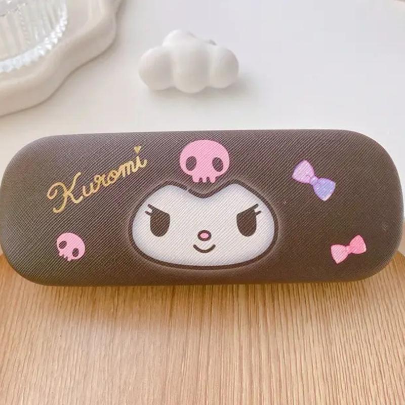 Sanrio Hello Kitty Cinnamoroll Kuromi Glasses Case Myopia Sunglasses / Glasses Storage Box Anime Kawaii Cute Creative Travel Portable Girls 3