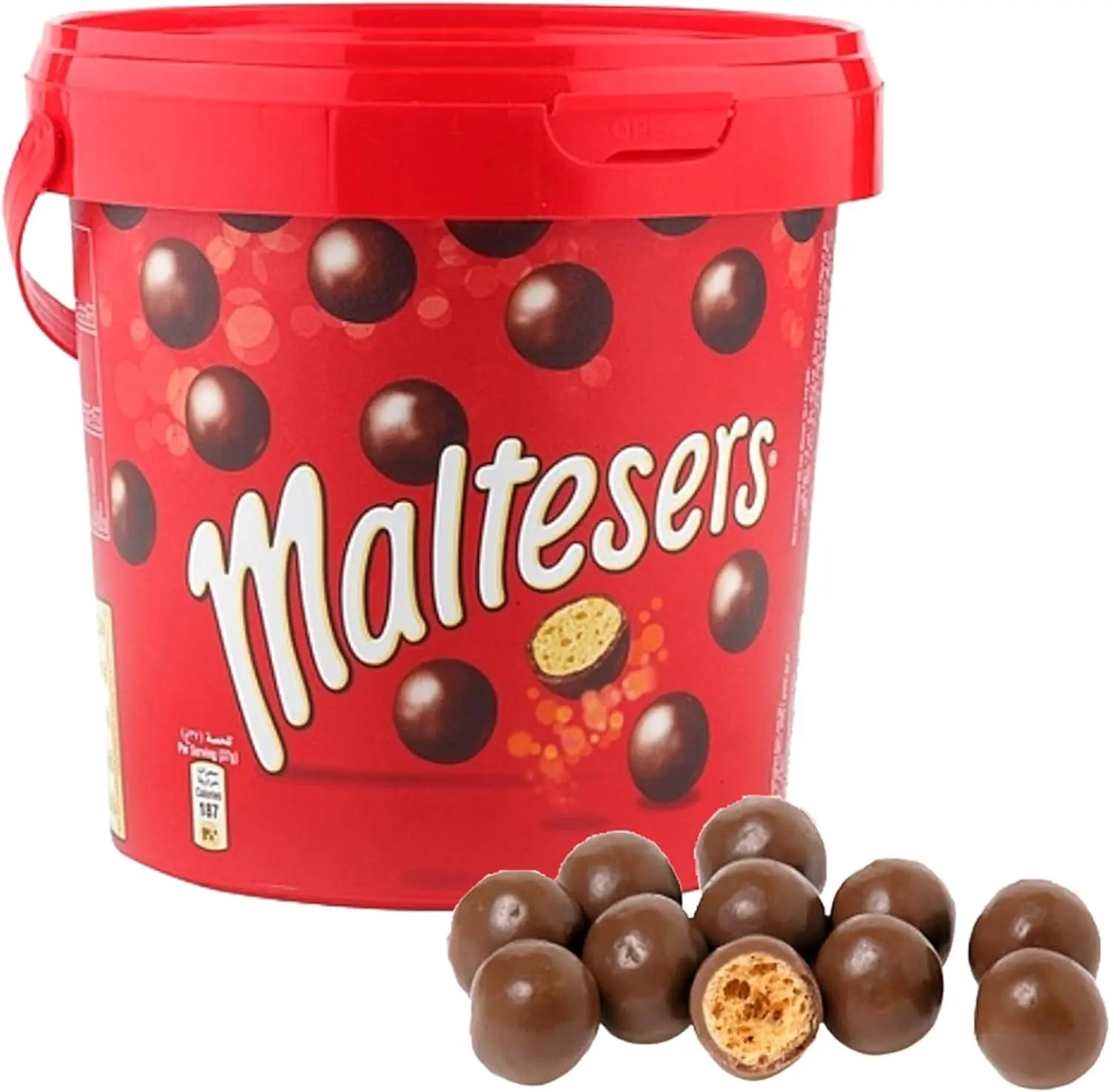 Milk Chocolate Bulk Buy Party Bucket - Crunchy Balls with Honeycomb Centerpiece 440g, Gifts & Hampers Snack Dessert