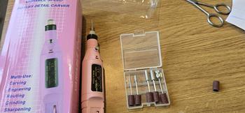 Product Review of Electric Nail Drill Kit, Professional Manicure Kit for Acrylic Nail Gel, Portable Adjustable Speed Electric Manicure Pedicure Kit Nail Drill Polishing Shape Machine for Women Girls, Nail Art Pen for Christmas Gift from z**i 1