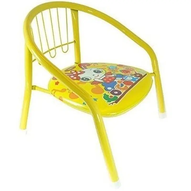 Kids Chair Sturdy Metal Indoor Outdoor Children Toddler Child Chair Seat 1