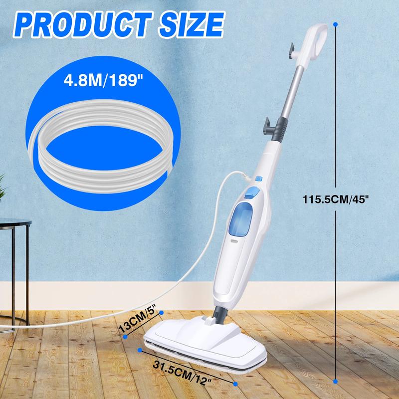 DayPlus Steam Mop & Detachable Steam Cleaner, 1500W Powerful Floor Steamer for Carpet Laminate Hardwood with 2 Washable Pads and 400ml Capacity home  appliances   steam mop electric  mop cleaning steam  mop 2