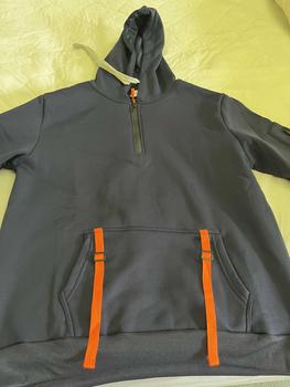 Product Review of Men's Colorblock Half Zipper Hoodie Top, Casual Regular Fit Long Sleeve Drawstring Pocket Hooded Top for Spring & Fall, Fashion Men's Clothes for Daily Wear from H**A 0