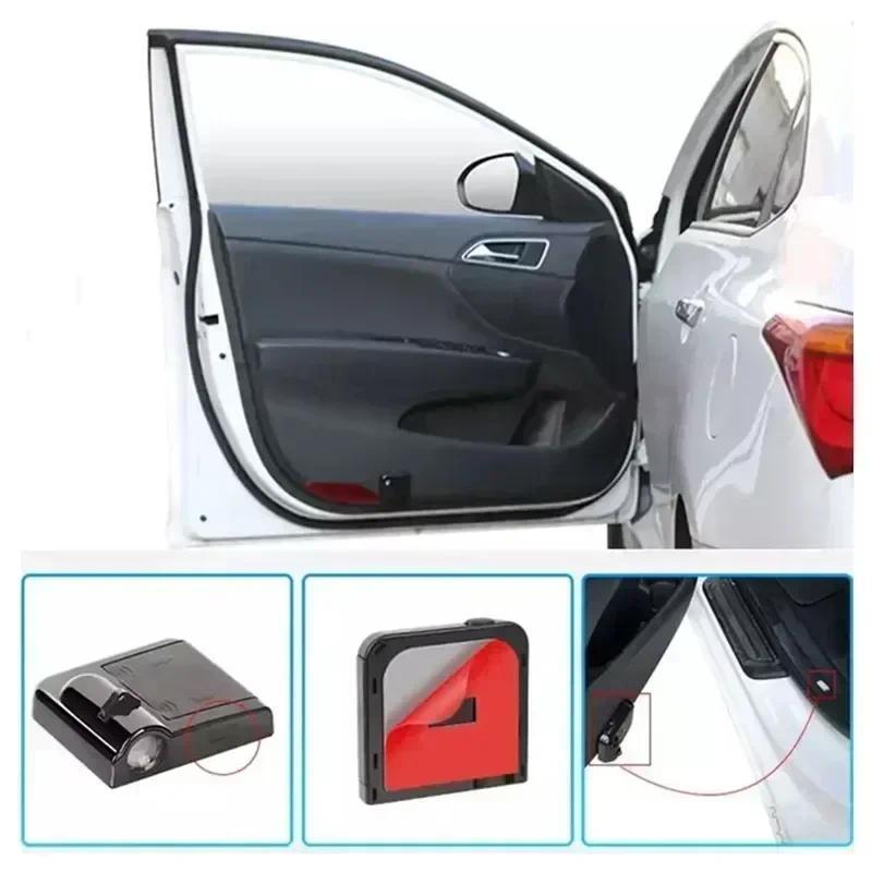 2PCS LED Lamp Shadow Projector Car Door Welcome Logo Light Auto Advanced For Vauxhall Corsa D Astra G GTC J H Vectra Car Accessories 5