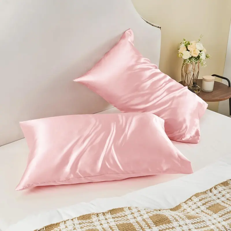 Royal Quality Silk Pillow cover - Pillowcase for Hair and Skin, Pillowcase 2 Pack, Best Gift for Girls/Womens/19's Mommey - Super Soft, Fada Resistant Luxury Bedding Accessories - 5 Different Colors 2