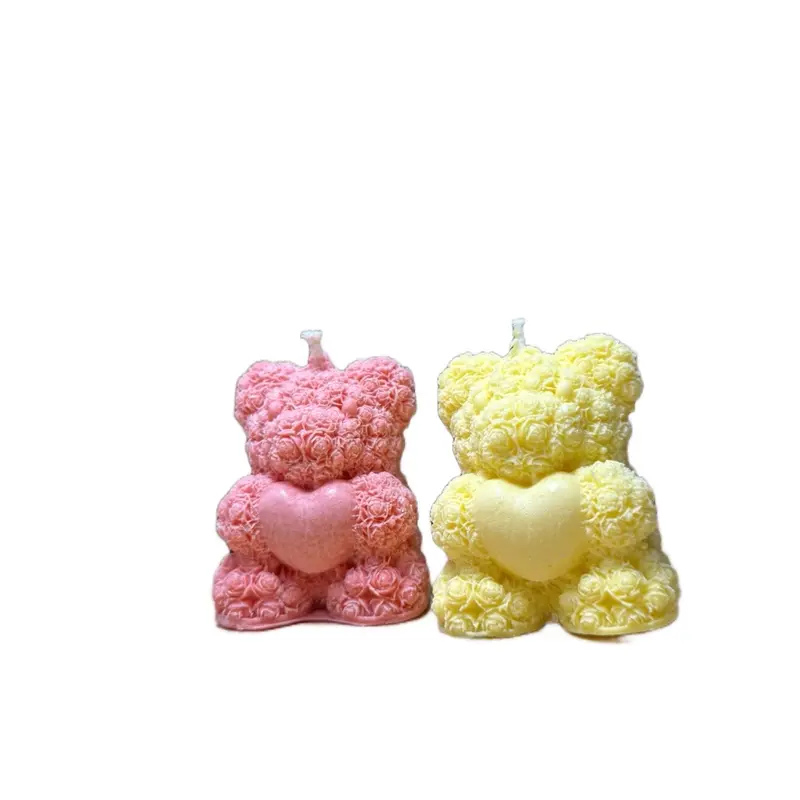 Teddy Bear Candles - Perfect for Home Decor and Festive Ornaments Decoration 4