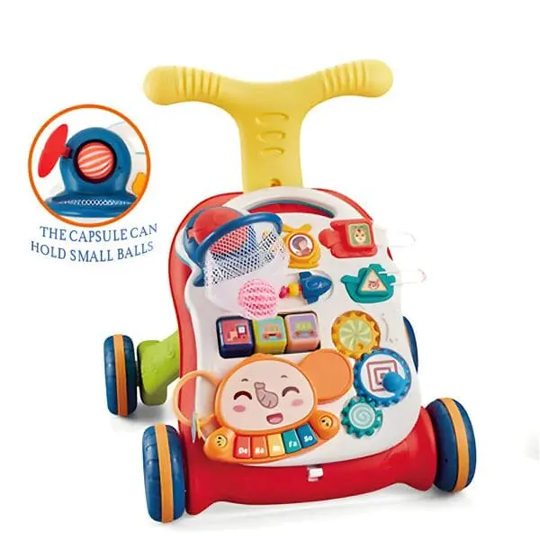 2-in-1 Baby walker and Baby interactive entertainment game table 2