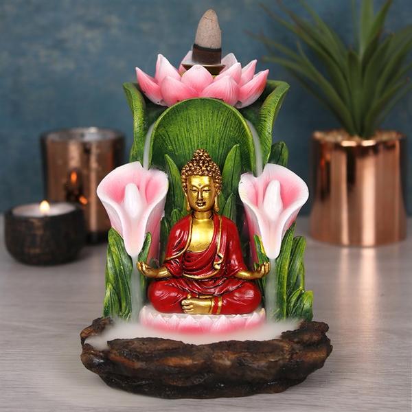 Colourful Buddha Backflow Incense Burner 3