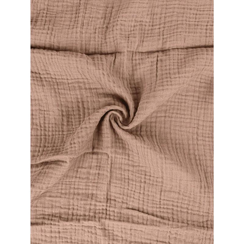 1pc Nursing Cover For Breastfeeding Outdoors In Coffee/Milky Blue/Green Color, With Breathable Gauze And Anti-Peep Shoulder Wrap For Breastfeeding Mothers 6