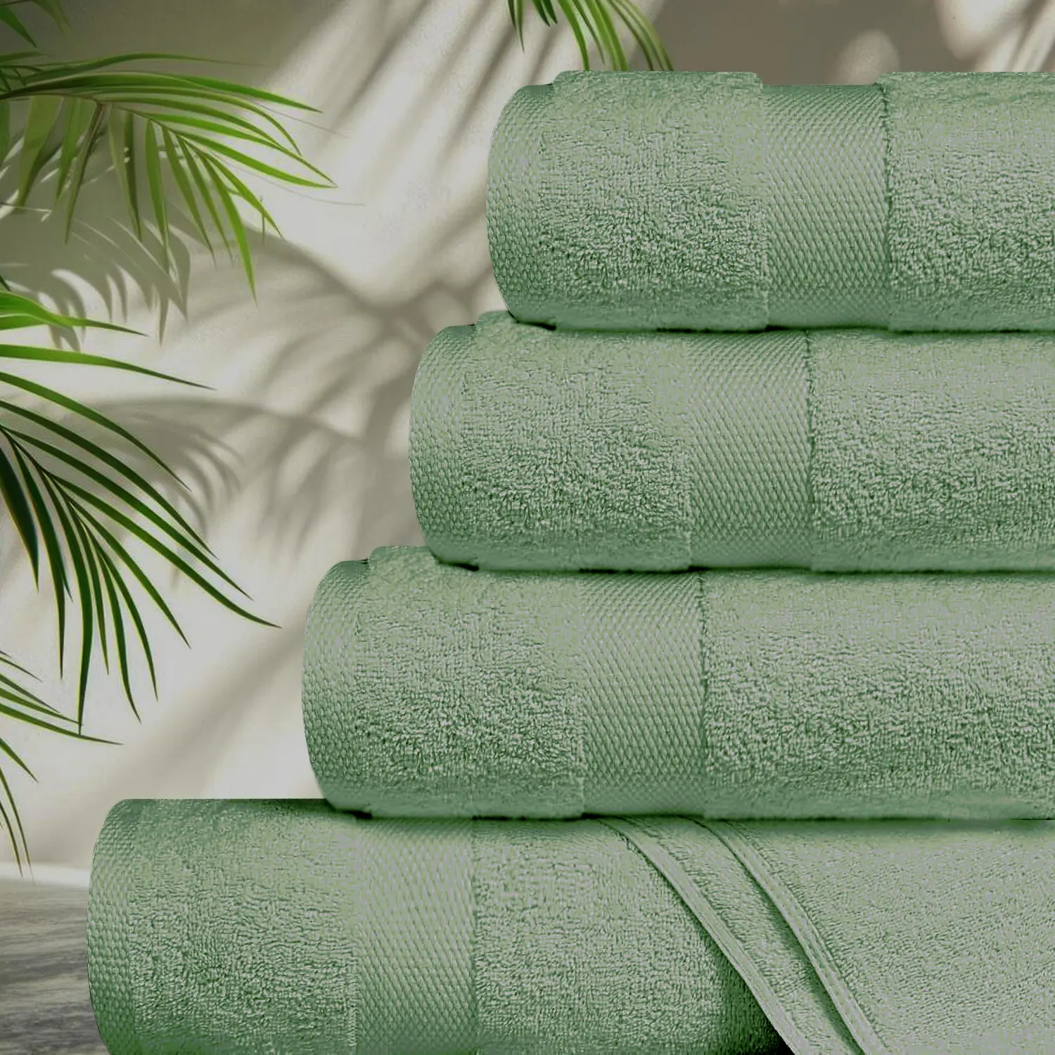 Luxury Greek Bath Sheets - 100% Cotton Super Soft Large Bath Towel - 4 Pack Quick Dry Towel Bath Sheet - Highly Absorbent Bathsheets - Large Bathroom Towels