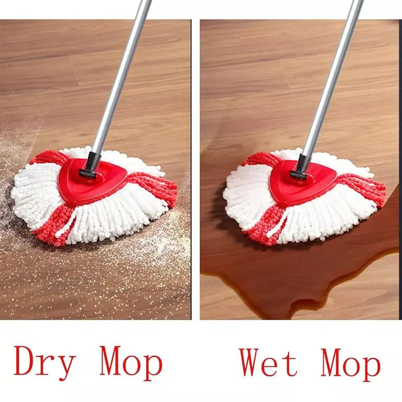 Spin Mop Head Replacement, Base, Handle for Vileda Turbo Microfibre Mop Refills 5