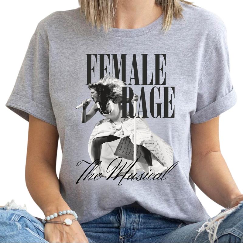 Female Rage The Musical Tee, Magazine Cover Style TTPD Shirt, Swiftie Merch Tortured Poets Department Shirt, Eras Tour 2024 2
