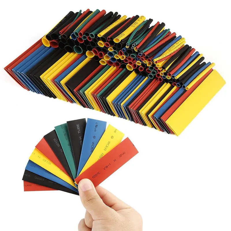 328Pcs Heat Shrink Tubing Electric Insulation Tube Heat Shrink Wrap Cable Sleeve 3