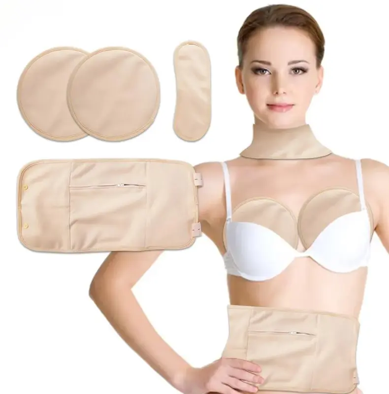 Organic Castor Oil 4 Piece Pack with Castor Oil-Body, Neck & Chest Wraps Body Care Remedy 1