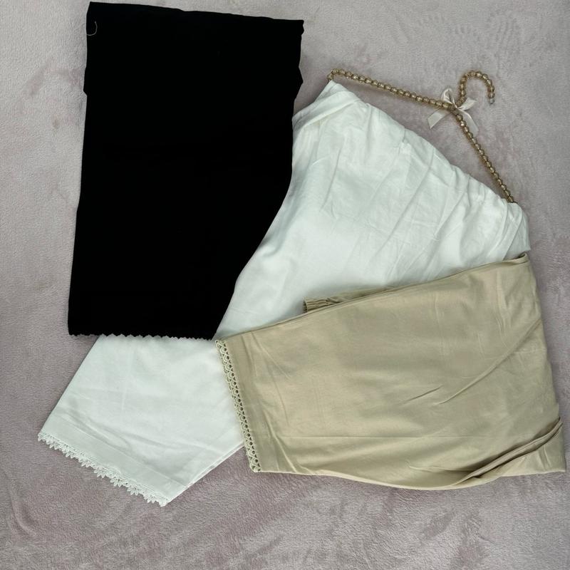 Khaddar Women's Shalwar Winter Bottoms - Black Skin Off White Colours 0
