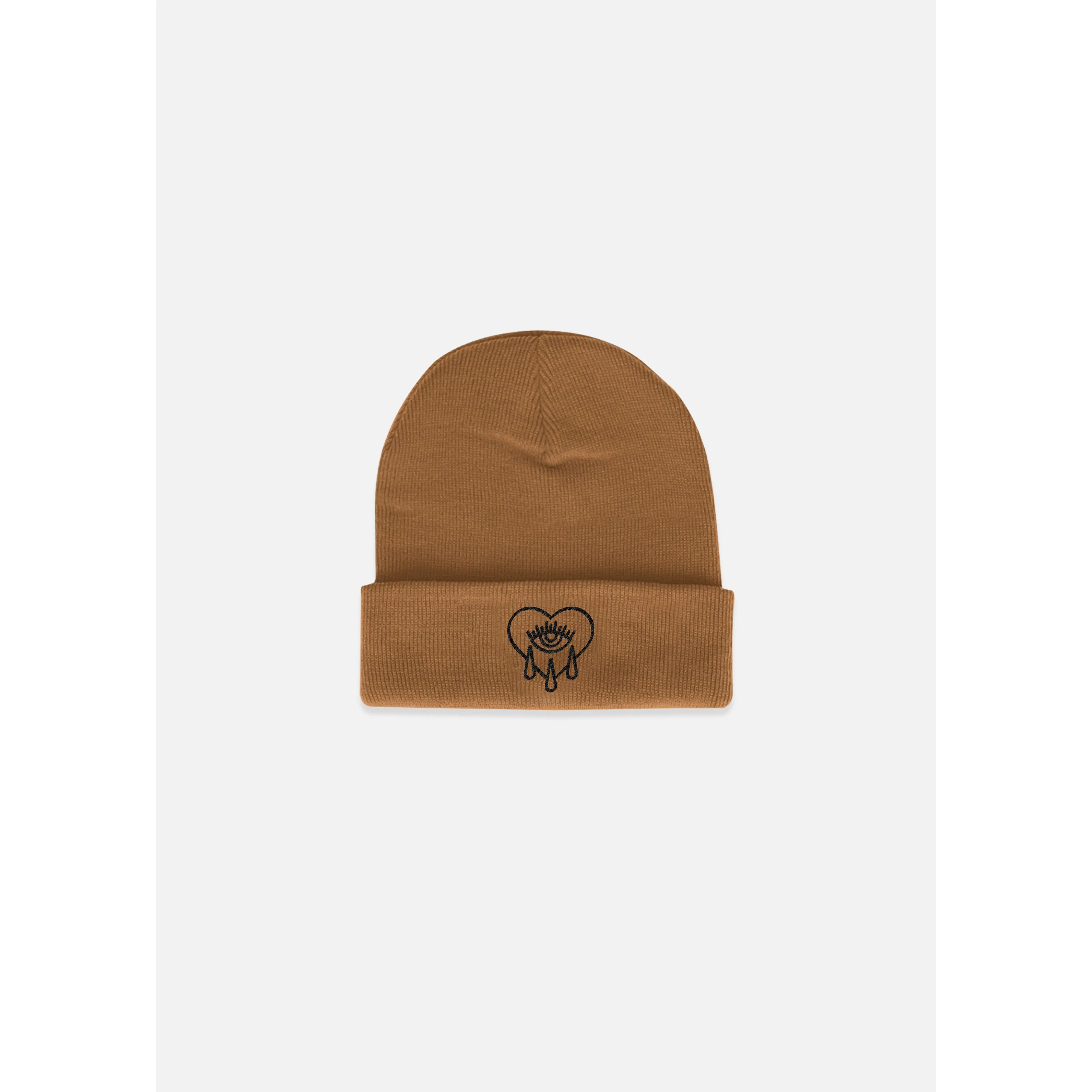 Crying Heart Beanie Caramel