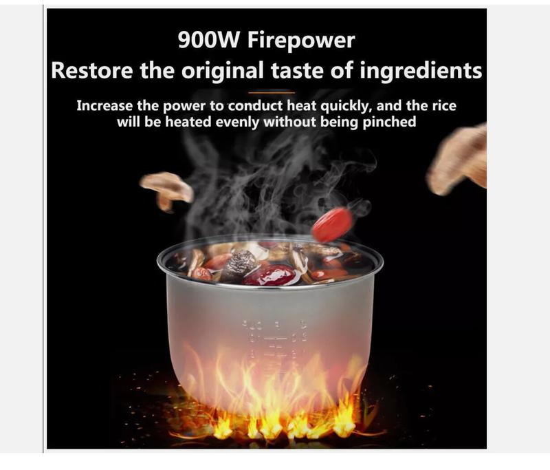 Intelligent 5L Rice Cooker Appointment Timing Heating High-fire Fast Cooking UK electric blender smoothie kitchen machinery small portable processor kettle 4