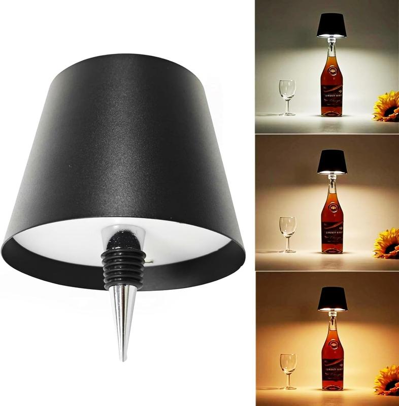 Wireless LED Bottle Lamp – Cordless Touch Control Table Light, Rechargeable USB Mood Lamp for Home, Bar, Restaurant & Outdoor Dining 2