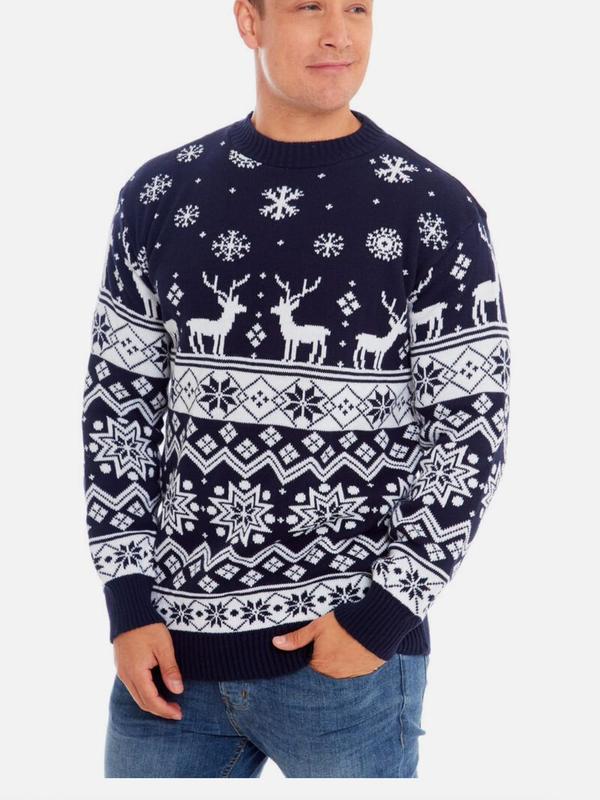 H.O.S Men's Women's Family Christmas Unisex Jumper 1
