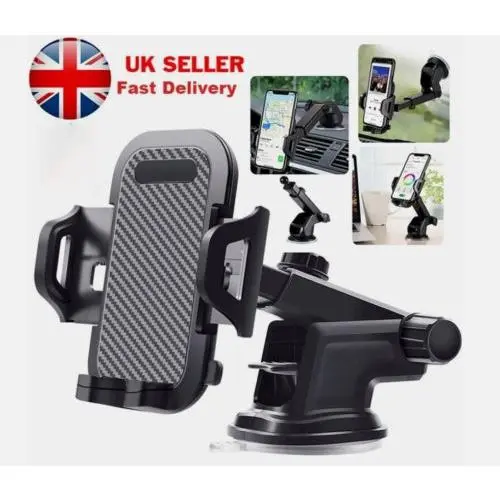 Universal Car Mobile Phone Holder – Windscreen &amp; Dashboard GPS Stand Cradle