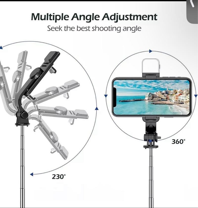 Product Introduction of Remote Selfie Stick Tripod with Fill Light Phone Desktop Stand Holder Universal 5