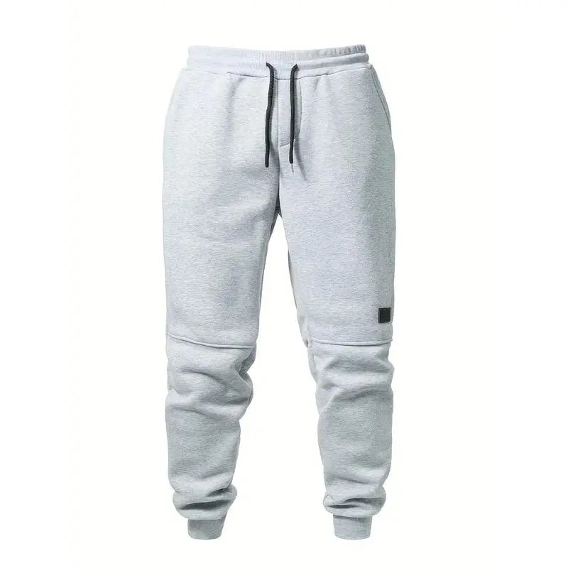 3pcs Men's Casual Solid Color Joggers, Men's Drawstring Pants With Pockets For Sport And Casual Wear 7