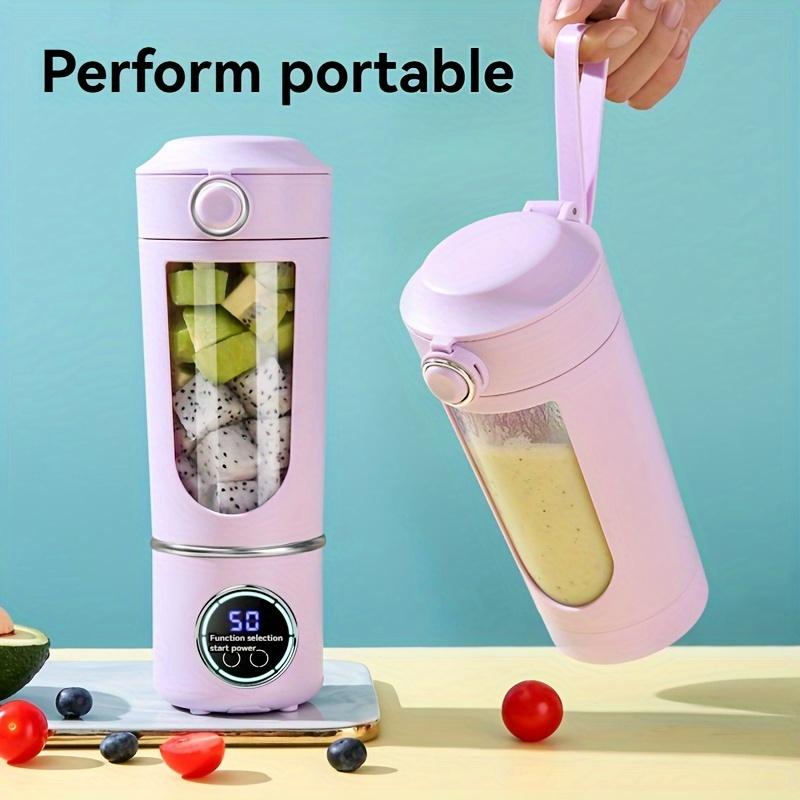 Portable Juicer Cup with Detachable Blender and Cup Cover, Super Large Capacity 25 Ounces (about 700ml), 4-speed Adjustment, High-speed Ice Crushing Portable Slush Blender, Small Personal Blender, with 12 Blades, Suitable for Travel, Sports 0