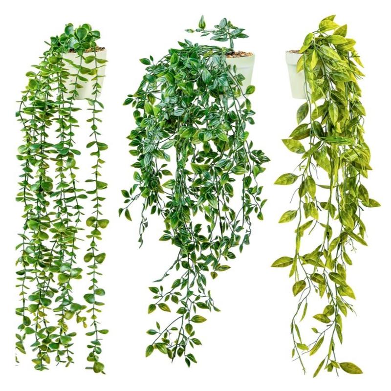 3 pack Fake Plants Fake Hanging Plants Artificial Plants Indoor Outdoor | Plants for Room Decor Home decor, Wall Shelf Patio Garden Decorative Flower Fruit Plastic Fruit Plastic 1