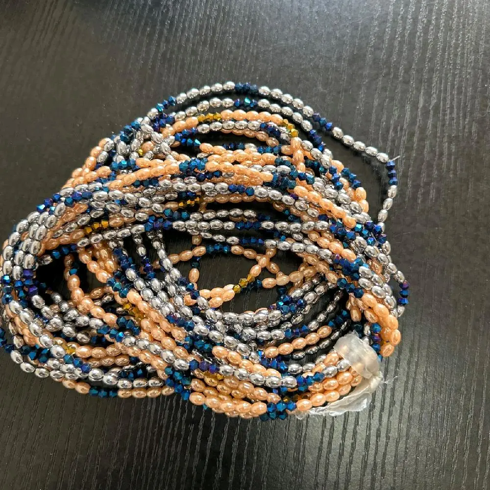 Elastic waistbeads for women. crafted  to beautify your waistlines in vibrant  colour