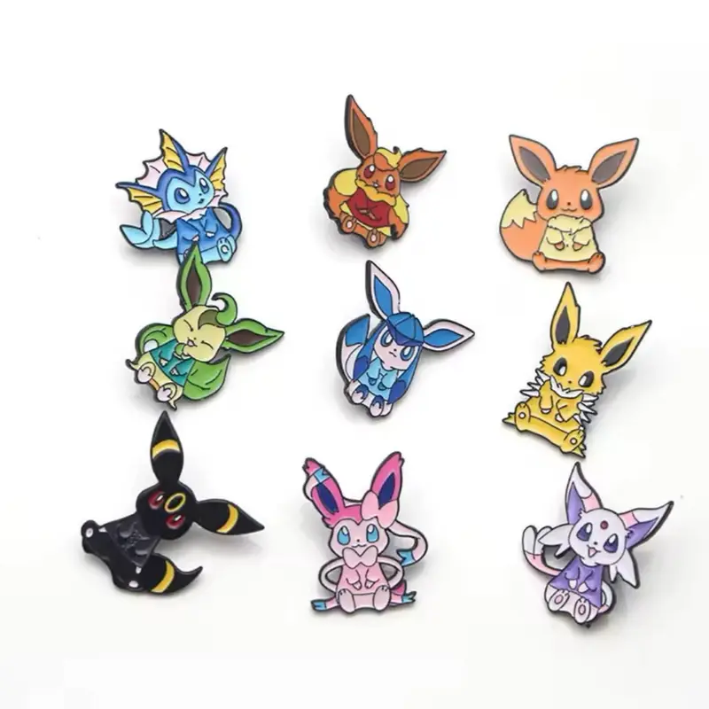 Eevee Evolutions Pokemon Anime Character Enamel Pin Badges You Choose Your favourite Character 0