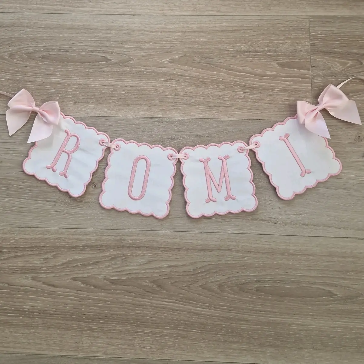 Personalised Baby Name Bunting - Customizable Name Decoration for Baby Room - Banners
