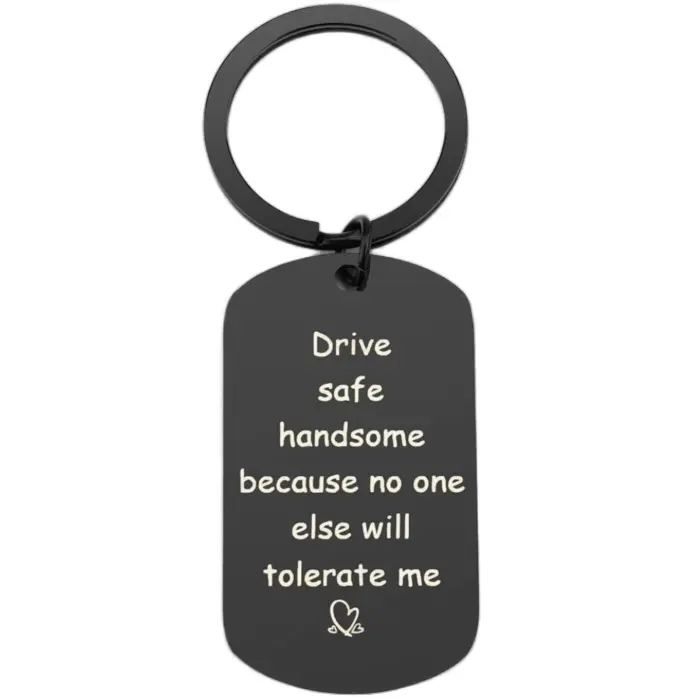 Drive Safe Keyring friend Husband Valentine Day Keyring Gifts Husband friend Valentines Gifts Him Birthday Christmas Presents friend Gifts from friend Husband Gifts from Wife, 10x5x1 cm