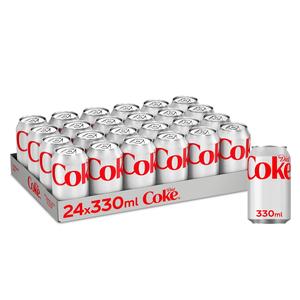 Diet Coke Multipack Can 24x 330ml, The great refreshing taste of Diet Coke with no sugar and no calories