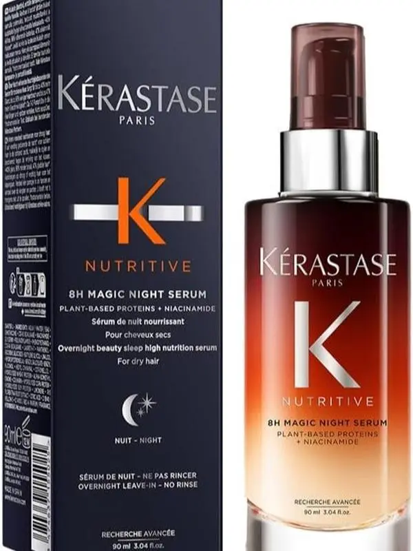 Kérastase Nutritive Nourishing Hair Serum with Niacinamide, Overnight Leave-In Treatment for Dry Hair, Lightweight and Non-Greasy, 8H Magic Night Serum, 90 ml Haircare Comfort