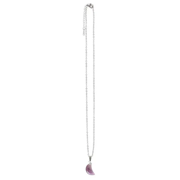Amethyst Crystal Moon Necklace on Greeting Card 3