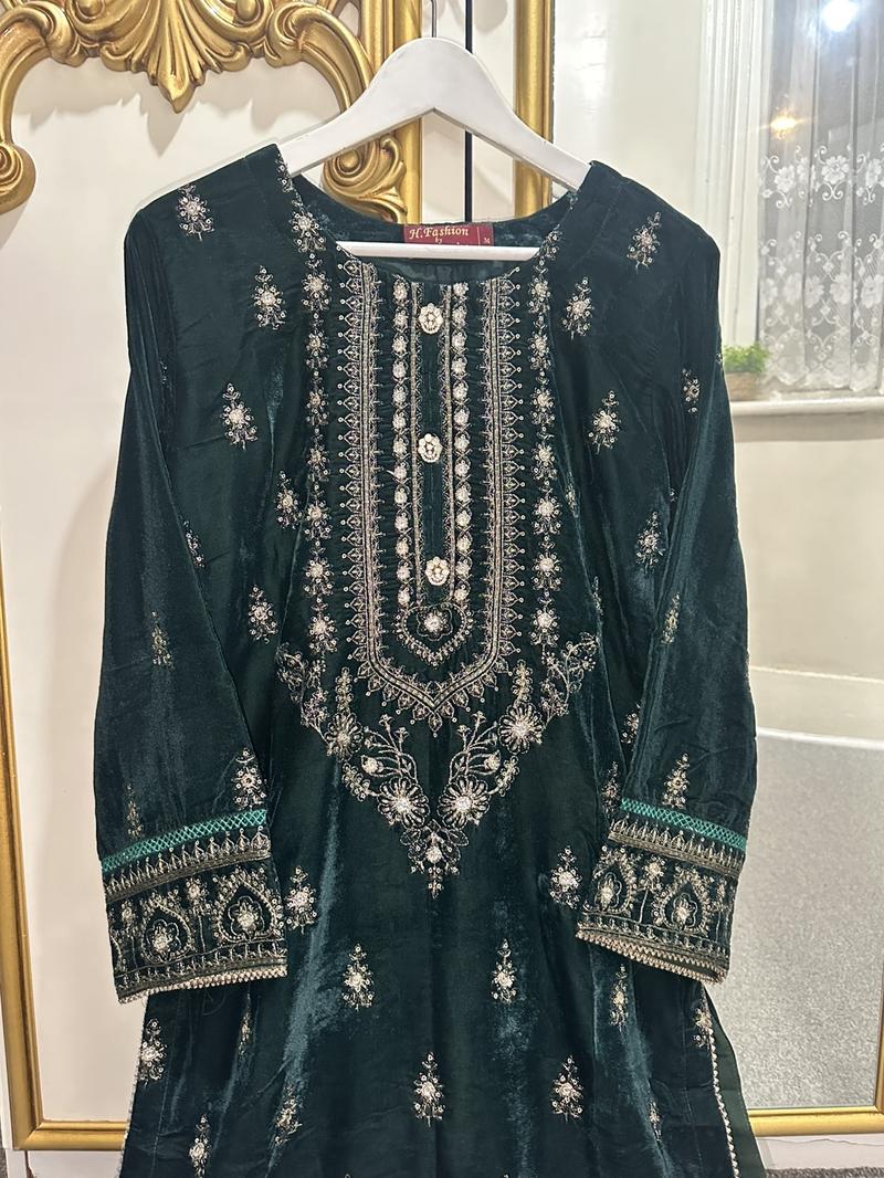 Product Introduction of LUXURIOUS 3 piece premium micro velvet suits - H fashion by Bin Hameed Womenswear 24
