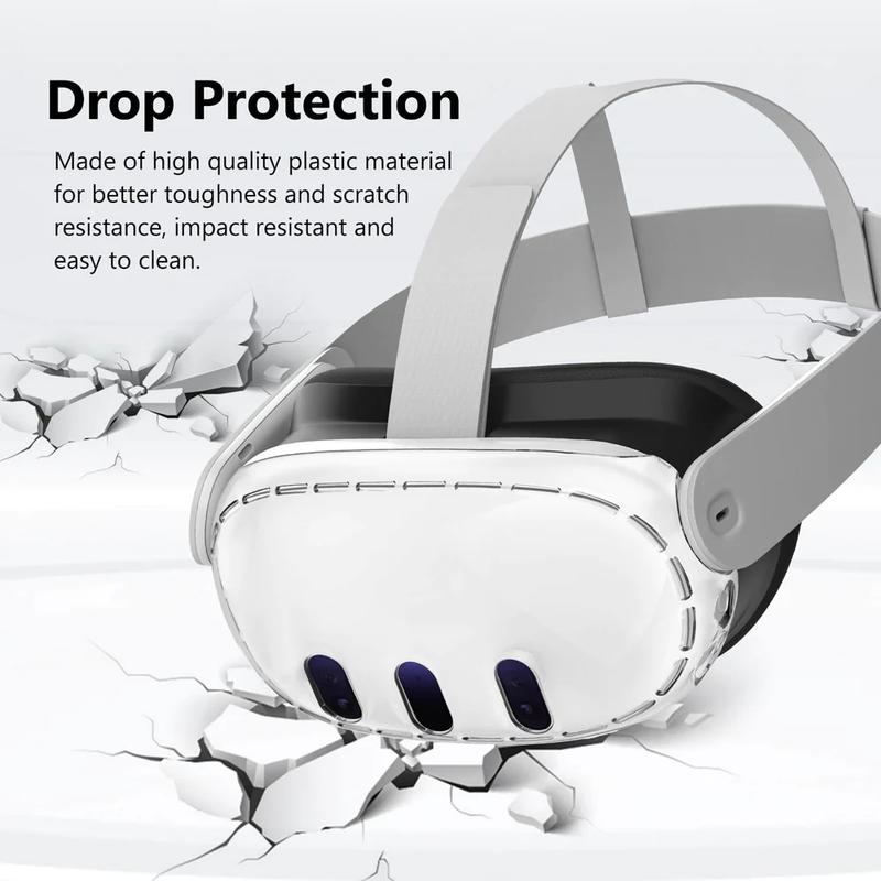 ZyberVR Transparent Protective Cover for Meta Quest3 Accessories Crystal Protection 2