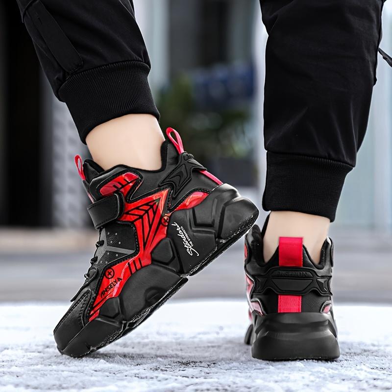 Product Introduction of New Fashionable Boys' Sports Shoes Waterproof, Anti slip, Wear resistant Children'S Running Shoes Outdoor Basketball Shoes Middle and Big Children'S Running Shoes 22