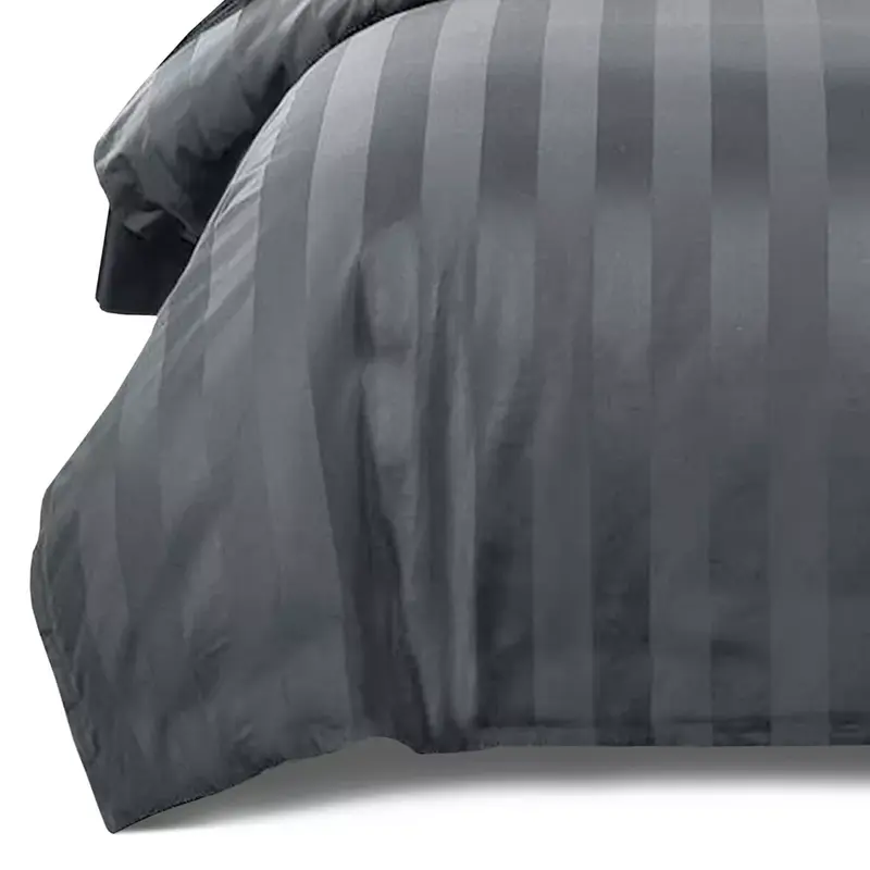 Stripe Duvet Cover Set - Soft Bedding Quilt Covers in Single, Double, King Size 1