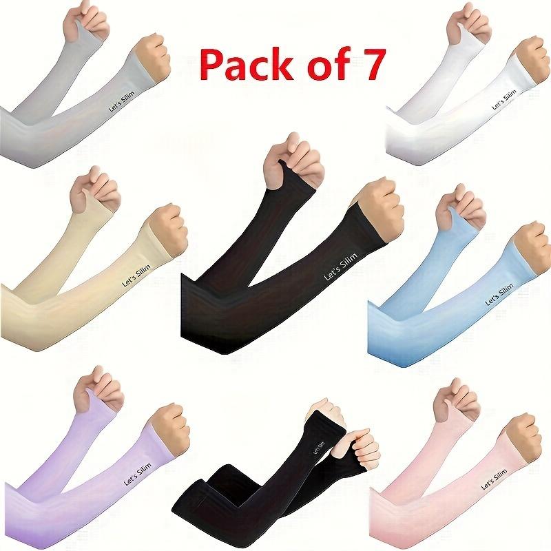 Product Introduction of 7 Pairs,,, Ice, Sunscreen, Sleeves, Ladies, UV Protection, Gloves, Summer, Ice, Sleeves, UV Protection, Breathable, Retractable 7 Colors, Perfect, Matching, Various, Clothing 7