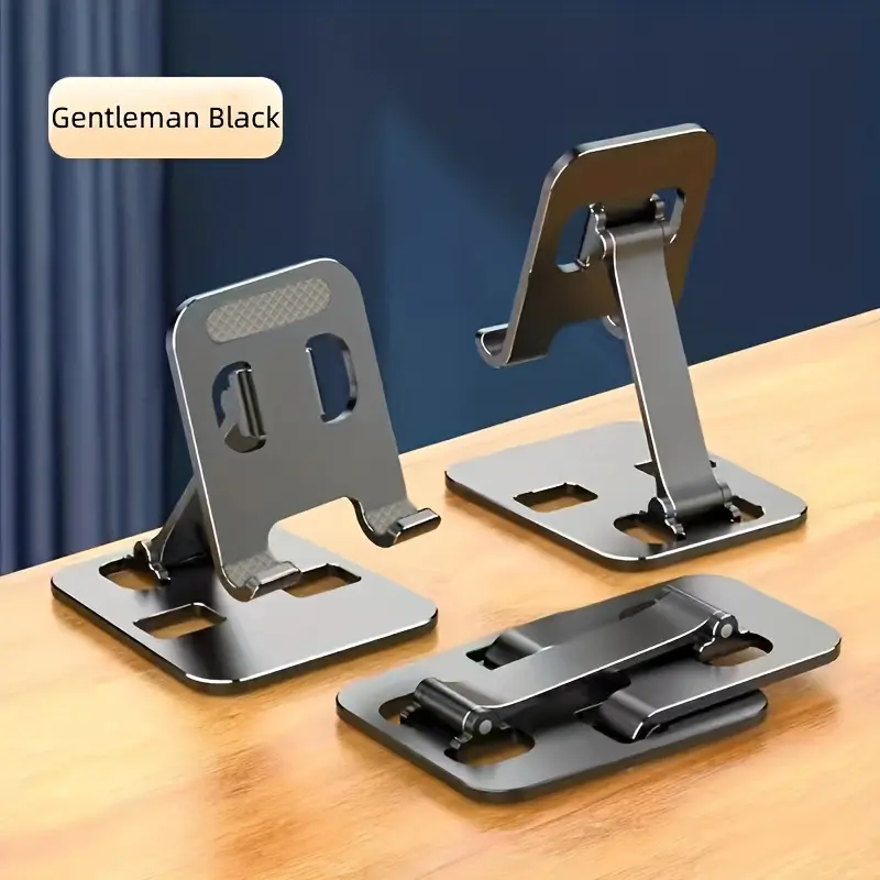 All Metal Foldable Lifting Mobile Phone Holder Lazy Desktop Holder Mobile Phone Tablet Universal Holder Multi Angle Adjustable Mobile Phone Holder Children's Online Class Mobile Phone Holder Base Compact And Portable 2