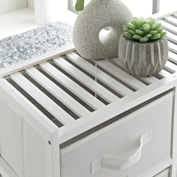 Spaceways 6 Drawer Unit modern look while giving you ample space to store your belongings.- White 1