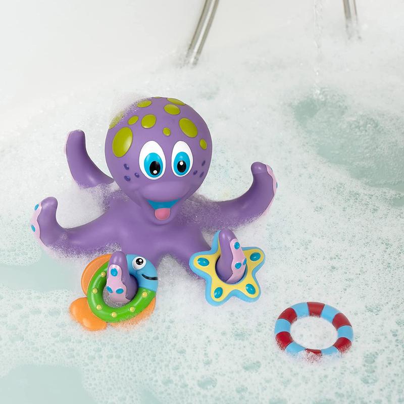 Product Introduction of Octopus Floating Bath,1 Count ( Pack of 1), Baby Bath Toys, Octopus Sensory Light Up Bath Toys, Bath time shower toys Gifts with Colorful Flashes Lights Water Toys, Bathtub Pool Water Toy for Infant Toddlers Kids,Gift Ideas 2025 fisher price monkey cactus 4