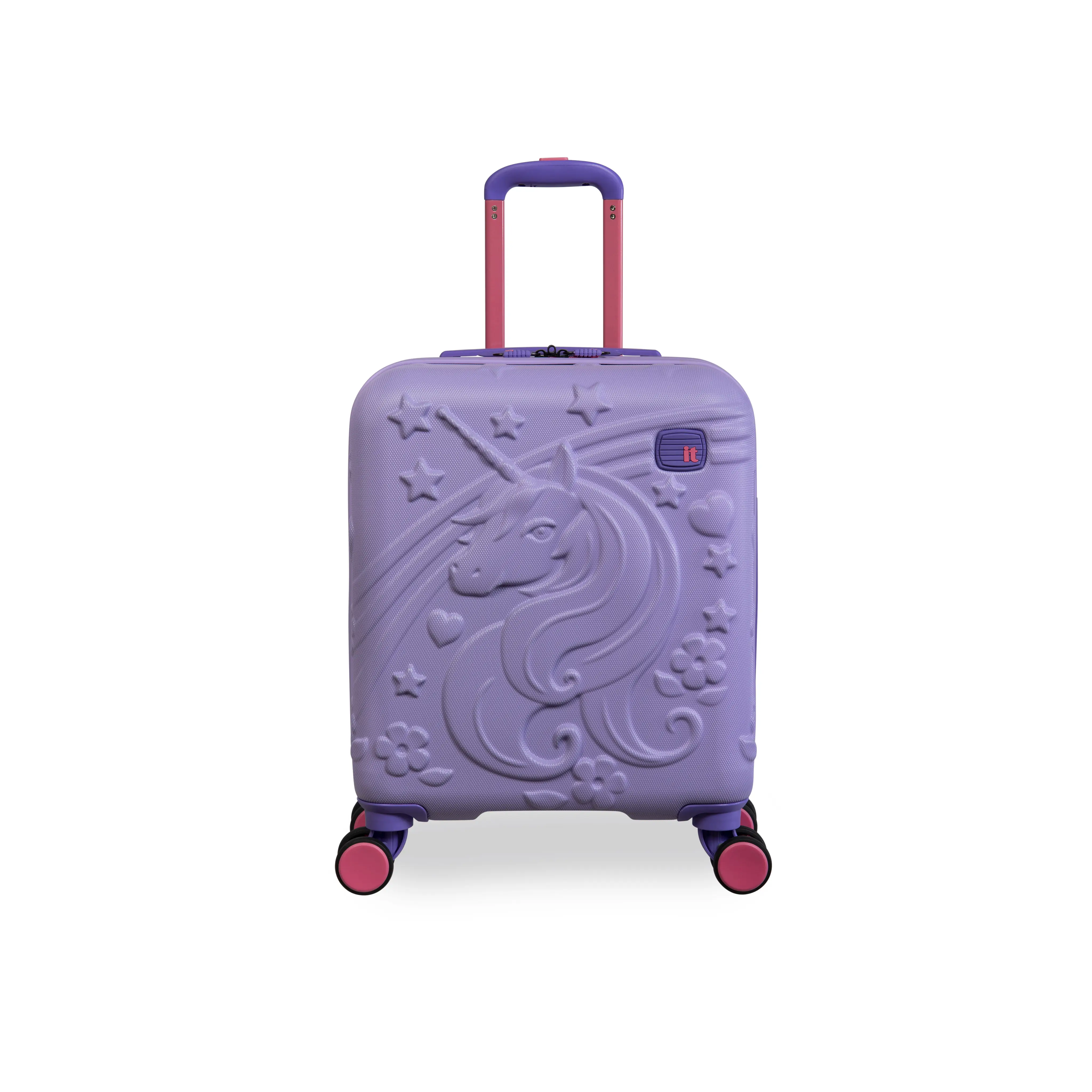 it Luggage | Kids' Mystical Underseat in Lavender | Children's Unicorn-Design Small Cabin Case | Hard Shell