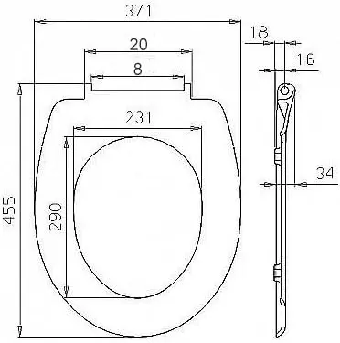 WOLTU Quick Release Toilet Seat with Soft Close Slow Hinge Attached Fittings Antibacterial for Bathroom 6