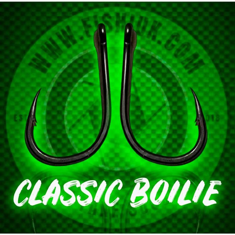 Wide Gape Classic Boilie Style Carp Hooks.Micro Barbed 8
